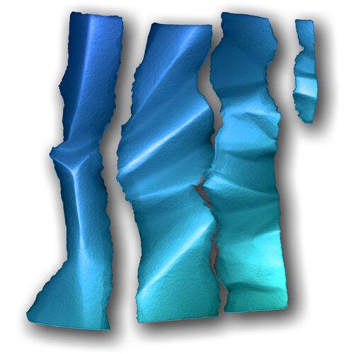 Trois prime. Papiers froissés. von Guy Wilga Lerat, Malerei kaufen auf Singulart