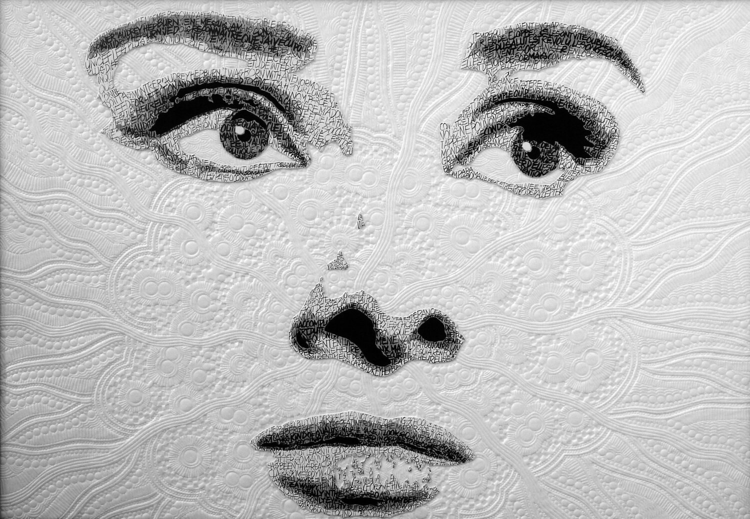 Audrey Hepburn sculptografic Guy Wilga Lerat