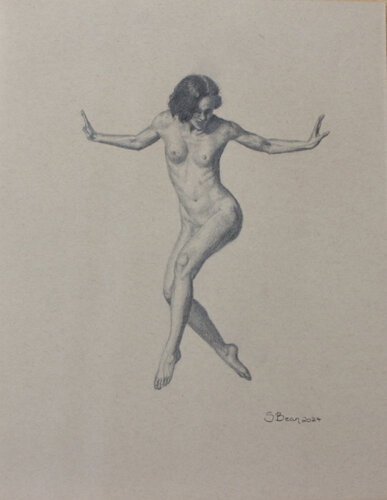 Preliminary Drawing for a Painting de Suzanne Bean, Dibujo a la venta en Singulart