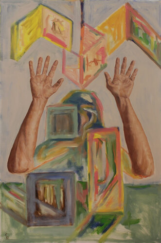 Hands Up by Suzanne Bean, 油畫 for Sale on Singulart