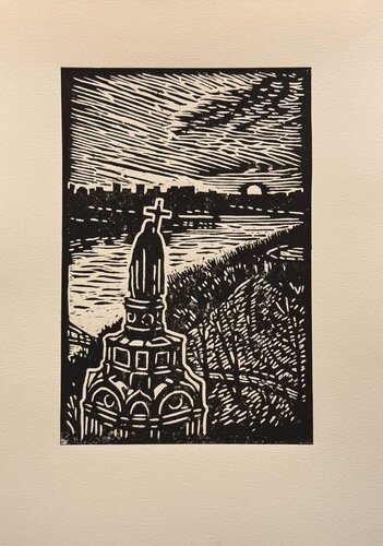 Kyiv view by Viacheslav Haidei, 인쇄 for Sale on Singulart