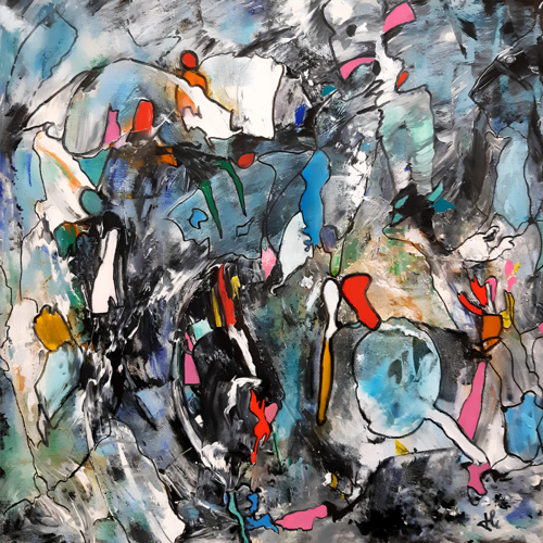 Entités, Univers et Connexions  / Imagin'air by JOELLE LAGIER, Painting for Sale on Singulart