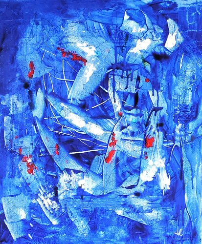 Les Grands Bleus /Régates Océanes van JOELLE LAGIER, Schilderij te koop op Singulart