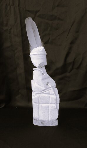 Echanges poétiques / L'indien à plumes par JOELLE LAGIER, Sculpture en vente sur Singulart