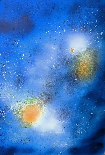 La Voie Céleste von JOELLE LAGIER, Malerei kaufen auf Singulart