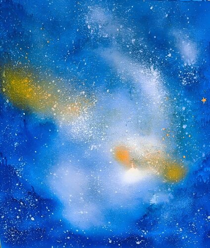 LA VOIE CELESTE 2 von JOELLE LAGIER, Malerei kaufen auf Singulart