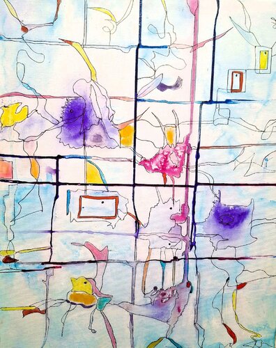 Fragments de Rêves di JOELLE LAGIER, Pittura in vendita su Singulart