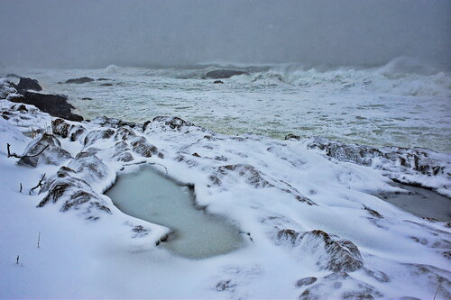 Froth and Ice - Nor 'Easter, Gloucester James Rae