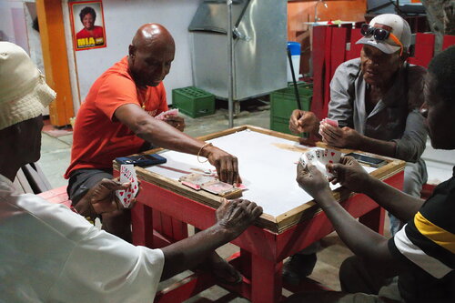 Card Players - Oistins Fish Market, Barbados - February 2026 by James Rae, Photography for Sale on Singulart
