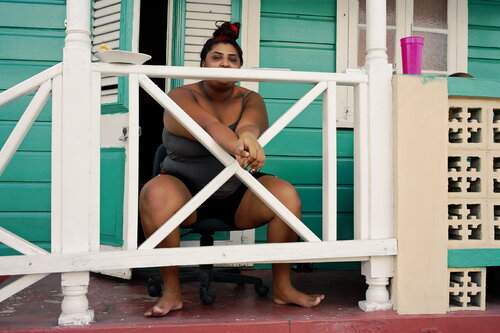 Rihanna Drive - The Girl Across the Street - Bridgetown, Barbados - February 2026 van James Rae, Fotografie te koop op Singulart