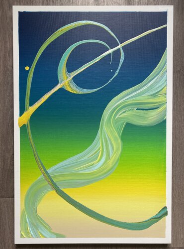 Blue Lemon van Laura Stauder, Schilderij te koop op Singulart