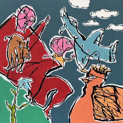 Birds view van Raymond van den Berg, Schilderij te koop op Singulart