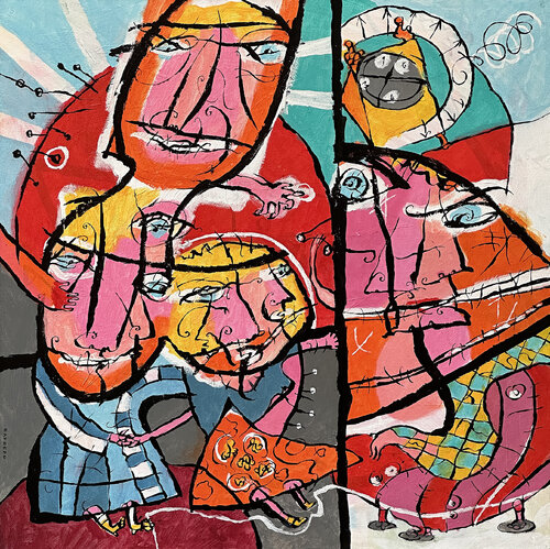 Family van Raymond van den Berg, Schilderij te koop op Singulart