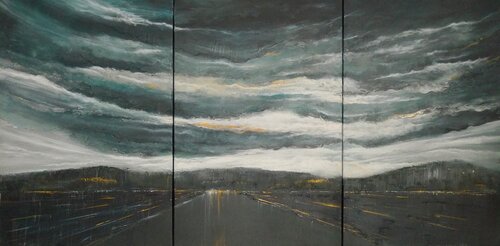 Ciel gris par Sylwia Avola, Peinture en vente sur Singulart