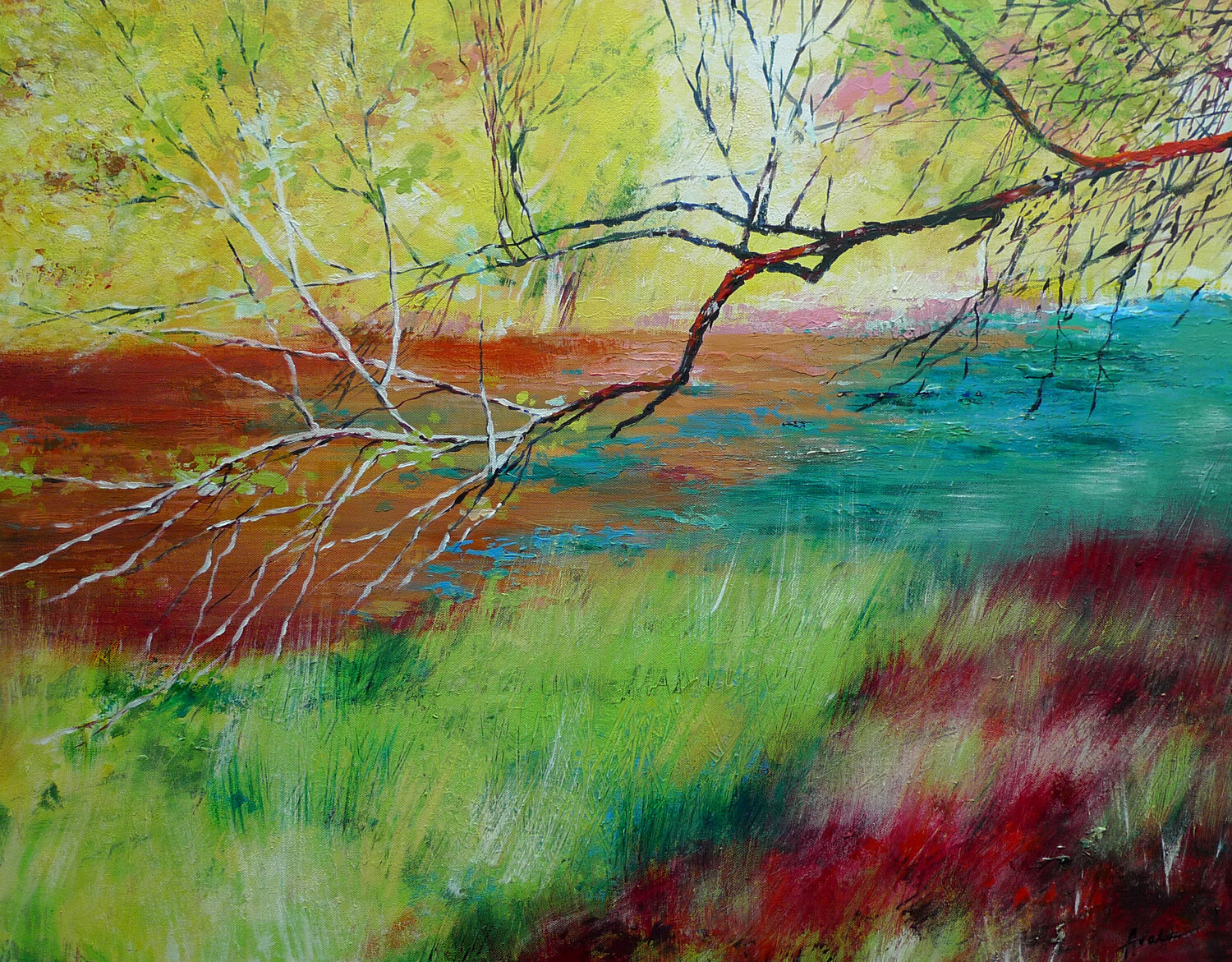 Couleurs d'été Sylwia Avola Dipinto originale in vendita