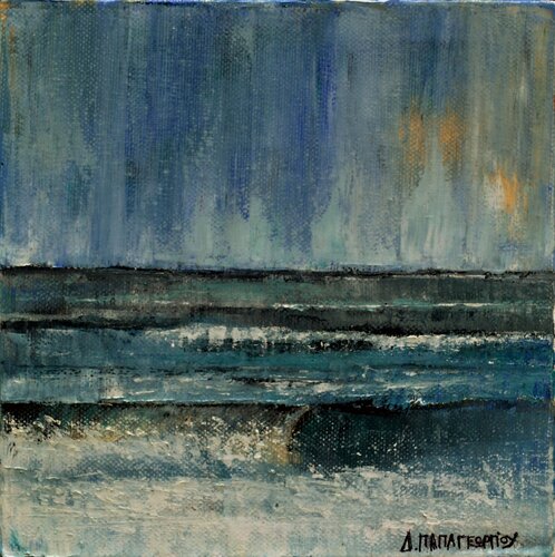 SMALL SEASCAPE 18 de Dimitra Papageorgiou, Pintura a la venta en Singulart