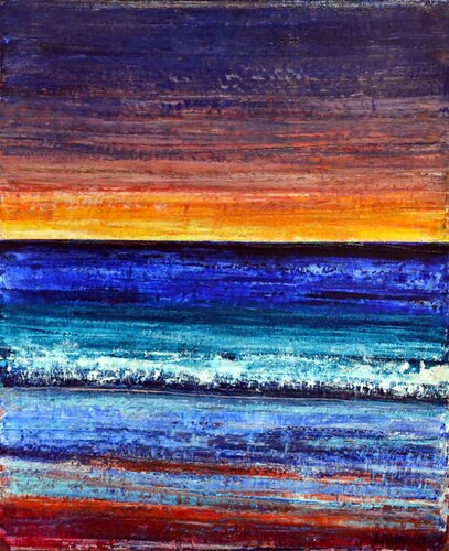 NATURE SHADES OF EVENING de Dimitra Papageorgiou, Pintura a la venta en Singulart