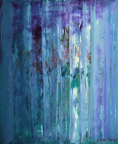 PURPLE  RAIN von Dimitra Papageorgiou, Malerei kaufen auf Singulart