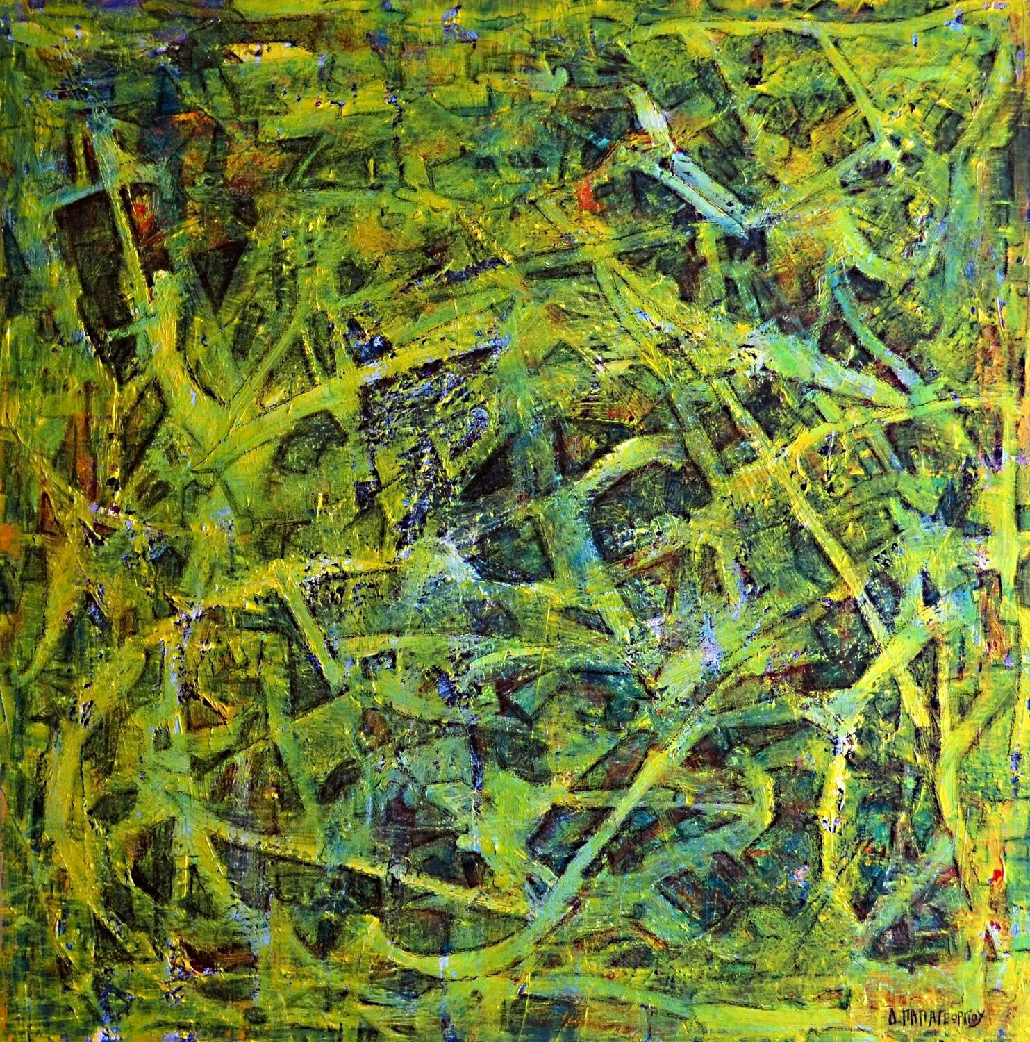 CREATURES ARE HERE Dimitra Papageorgiou Original painting for sale