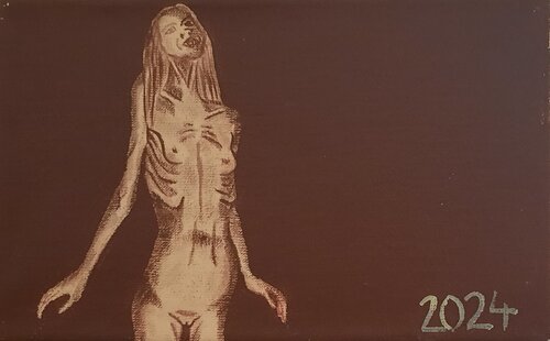 SMALL STANDING ACT 17 / 34 by Peter Plavcan, Painting for Sale on Singulart