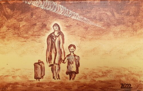 White trace by Peter Plavcan, Painting for Sale on Singulart