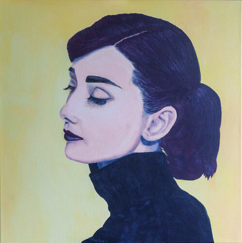 Audrey Hepburn par Stefanie Busche, Peinture en vente sur Singulart