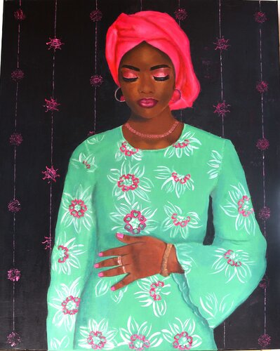 Queen of Quiet par Stefanie Busche, Peinture en vente sur Singulart