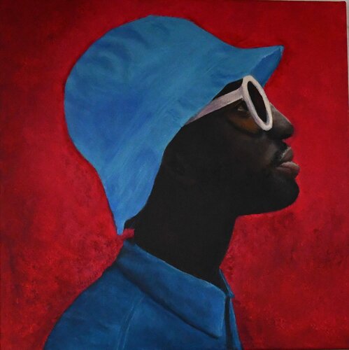 Blue Silence par Stefanie Busche, Peinture en vente sur Singulart