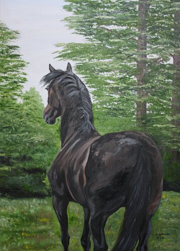 in die Ferne schweifen de Stefanie Angelkorte, Pintura a la venta en Singulart