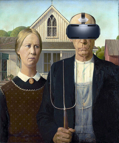 American Oculus 28X22 di Chris Fox Gilson, Digitale in vendita su Singulart