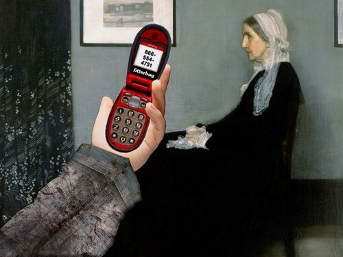 Whistler's Mother's Jitterbug 24x36 (LED Backlighting) Chris Fox Gilson