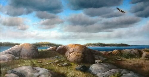 My landscape van Satu Helle, Schilderij te koop op Singulart