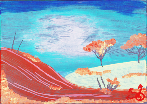 Shimmering Savannah van Aloysius Candide, Schilderij te koop op Singulart