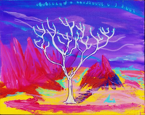 Alien Oasis de Aloysius Candide, Pintura a la venta en Singulart