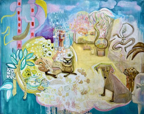"L’atelier”, 2024 von Laurence LEJAY, Malerei kaufen auf Singulart