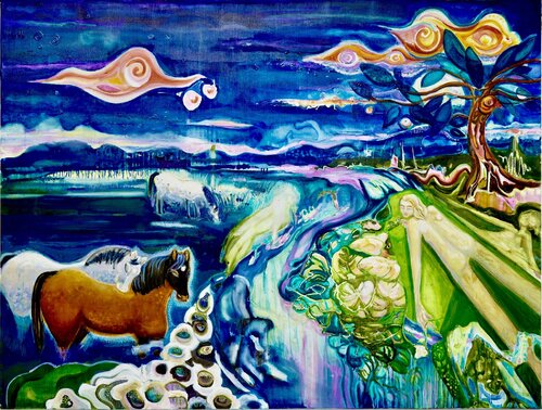 Par tant de beauté nos larmes ont séchées von Laurence LEJAY, Malerei kaufen auf Singulart
