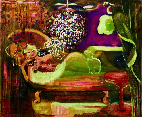 Femme aux chats by Laurence LEJAY, 絵画 for Sale on Singulart