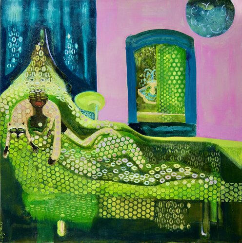 La mariée était en vert von Laurence LEJAY, Malerei kaufen auf Singulart