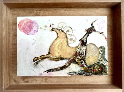 La face caché de la lune van Laurence LEJAY, Schilderij te koop op Singulart