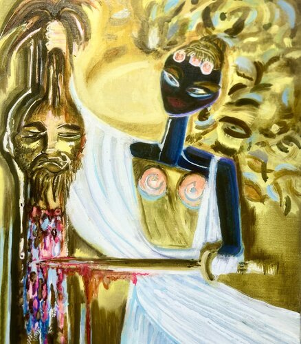 La tête d’ Holopherne by Laurence LEJAY, 絵画 for Sale on Singulart