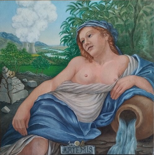 Artémis ou le Nu-cléaire de stéphane morlais, Pintura a la venta en Singulart