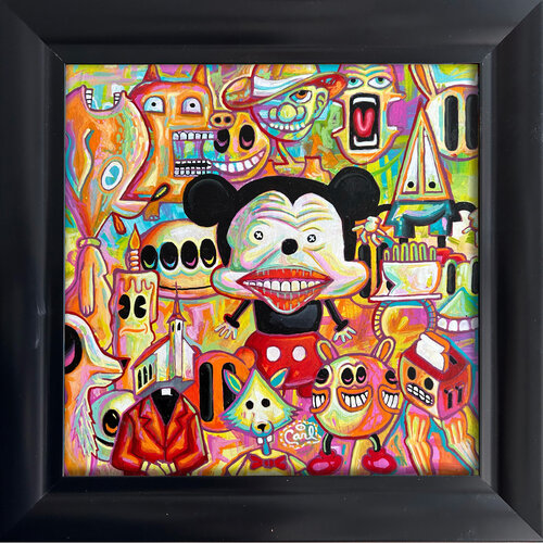 Strange Mickey by Carl Lozada, 회화 for Sale on Singulart