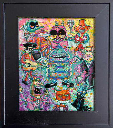 Baby Huey and the Wil Smith Dancer by Carl Lozada, 회화 for Sale on Singulart