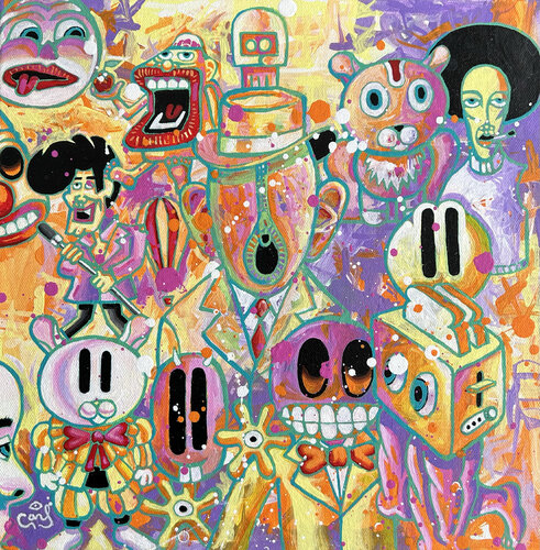 Corporate Meltdown di Carl Lozada, Pittura in vendita su Singulart