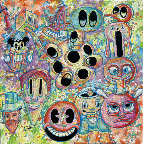 Moon Men von Carl Lozada, Malerei kaufen auf Singulart