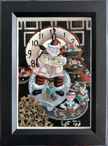 Santa's Workshop di Carl Lozada, Pittura in vendita su Singulart