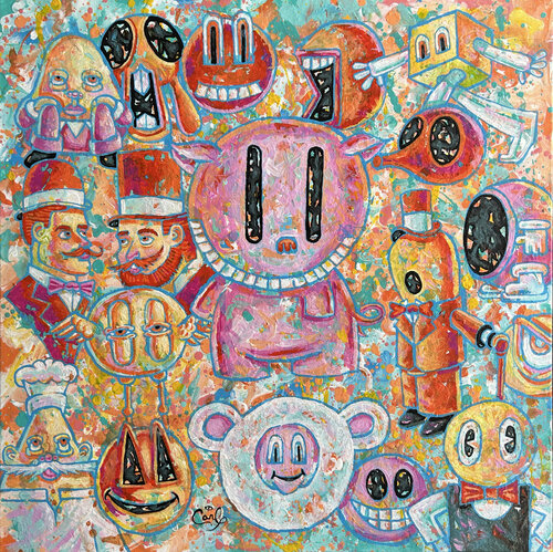 Little Piggie van Carl Lozada, Schilderij te koop op Singulart