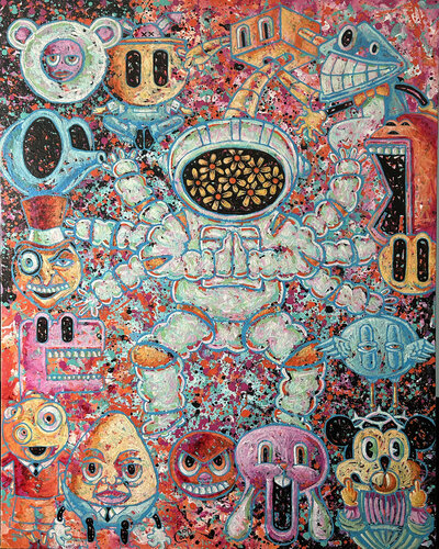 Between the White Noise von Carl Lozada, Malerei kaufen auf Singulart