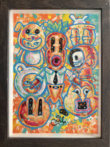 MIni Carrot Man von Carl Lozada, Malerei kaufen auf Singulart