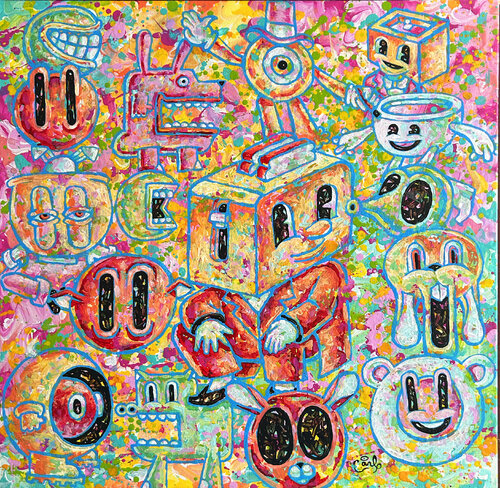 Toaster Head von Carl Lozada, Malerei kaufen auf Singulart